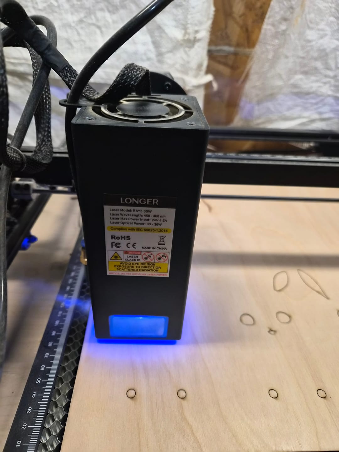 Customer photo review of 30W Laser Module for Longer Ray5