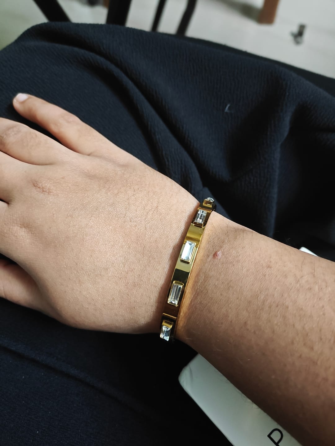 Customer photo review of Enchanting Stone Bangle Bracelet