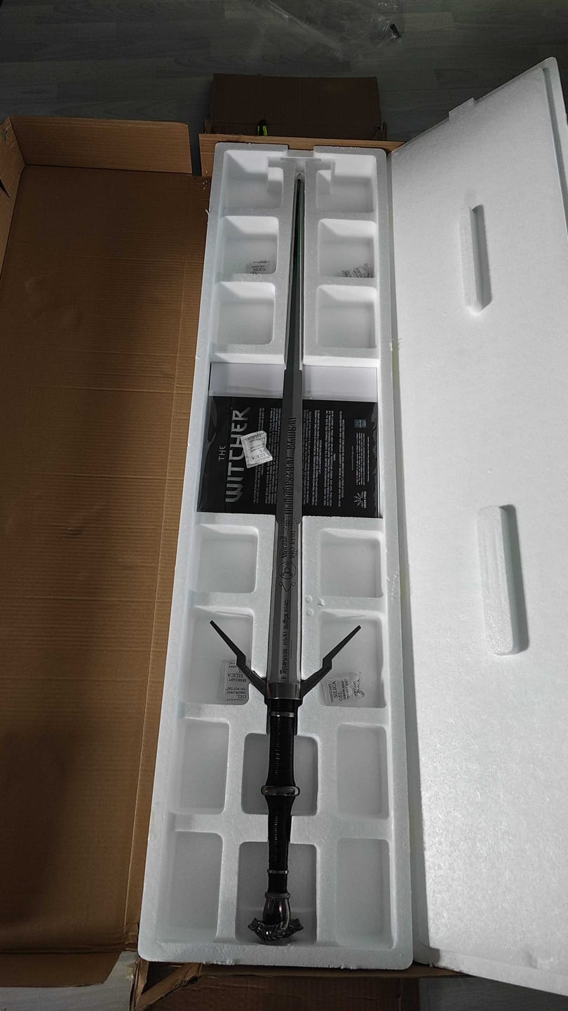 Customer photo review of Geralt of Rivia's Silver Sword - The Witcher Sword