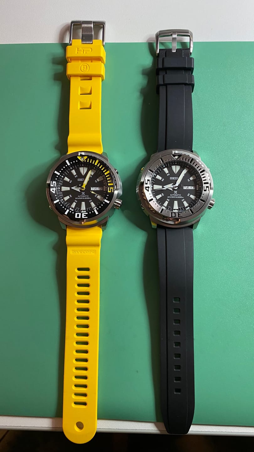 Customer photo review of Divecore - American FKM - HP Professional Diving Watch Strap - Yellow