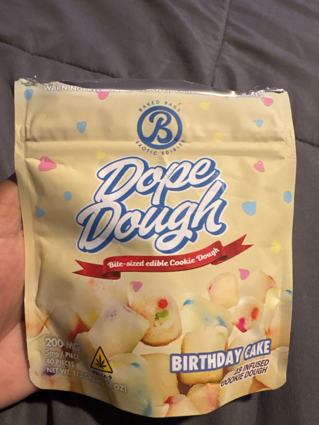 Customer photo review of DOPE DOUGH - BIRTHDAY CAKE
