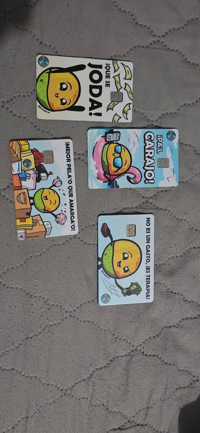 Customer photo review of Que Se Joda - Sticker para Tarjeta de Crédito