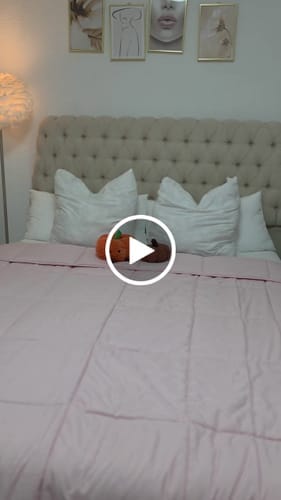 Customer photo review of Bettdecke Ohne Bezug Matt-Satin Chalk Pink