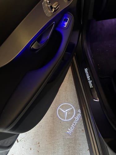 Customer photo review of Mercedes Benz LED Car Door Welcome Logo Shadow Lights