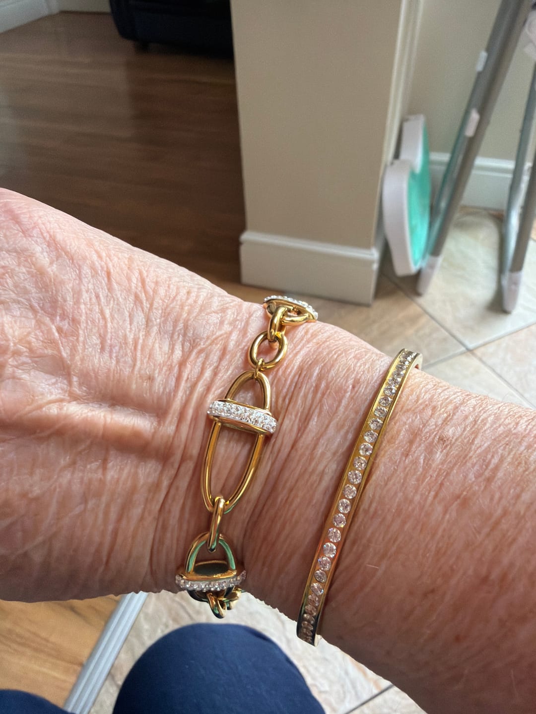 Customer photo review of Solas Bracelet - 14k water resistant