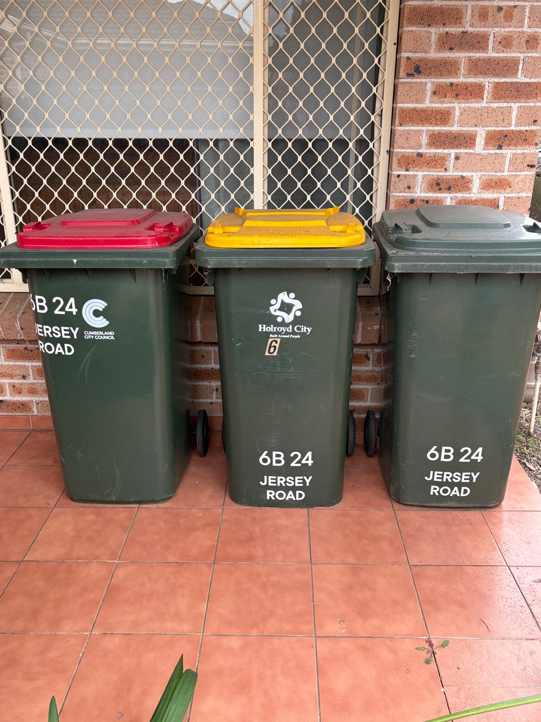 Customer photo review of Wheelie Bin Street Name & Number Sticker