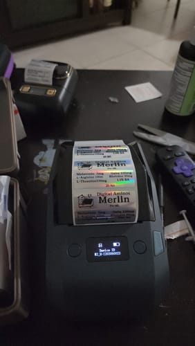 Customer photo review of Hologram Label Paper for M2/M3, Suitable for Medicine Bottle Labeling