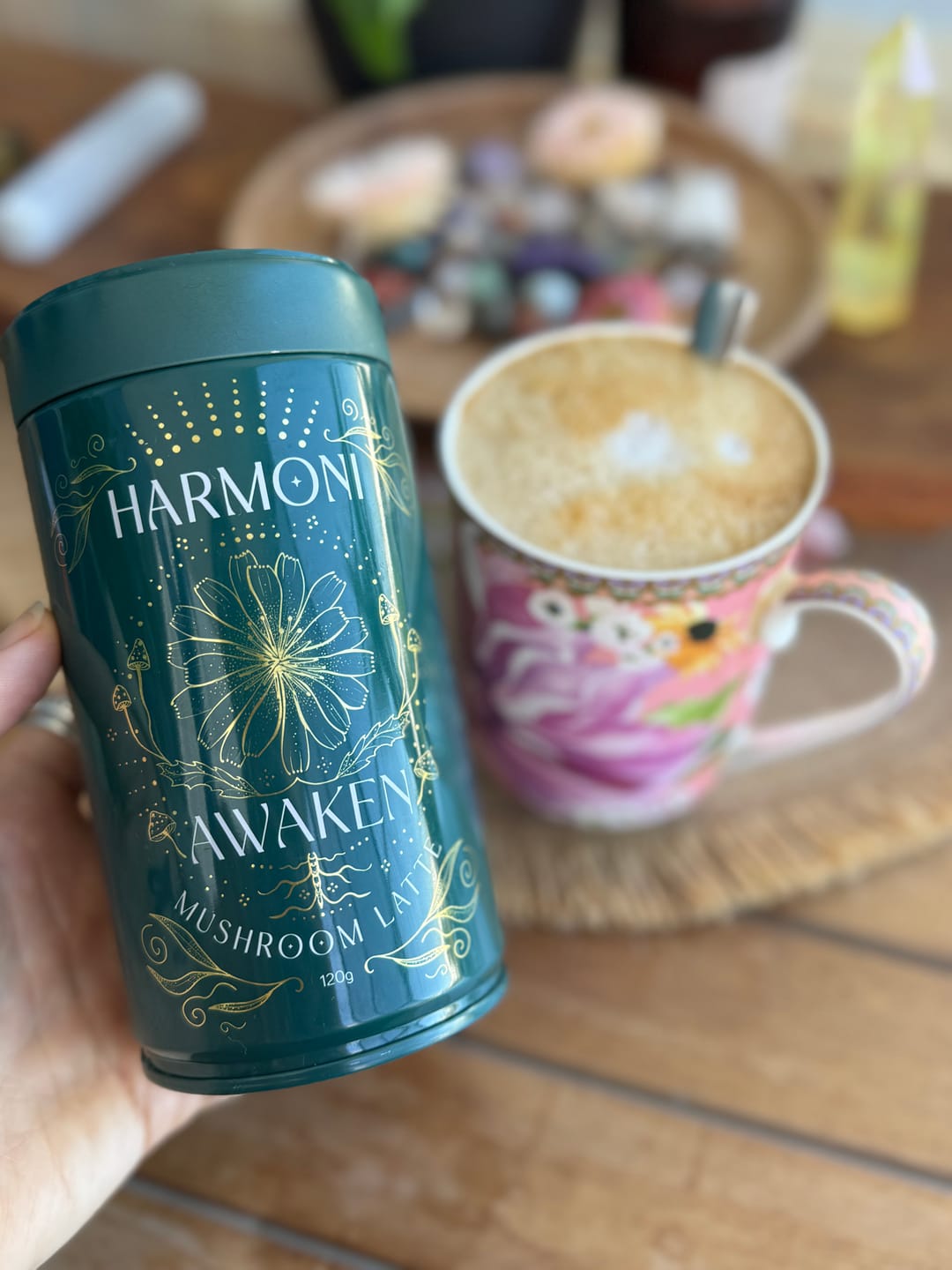Customer photo review of AWAKEN Mushroom Latte for Clarity & Focus