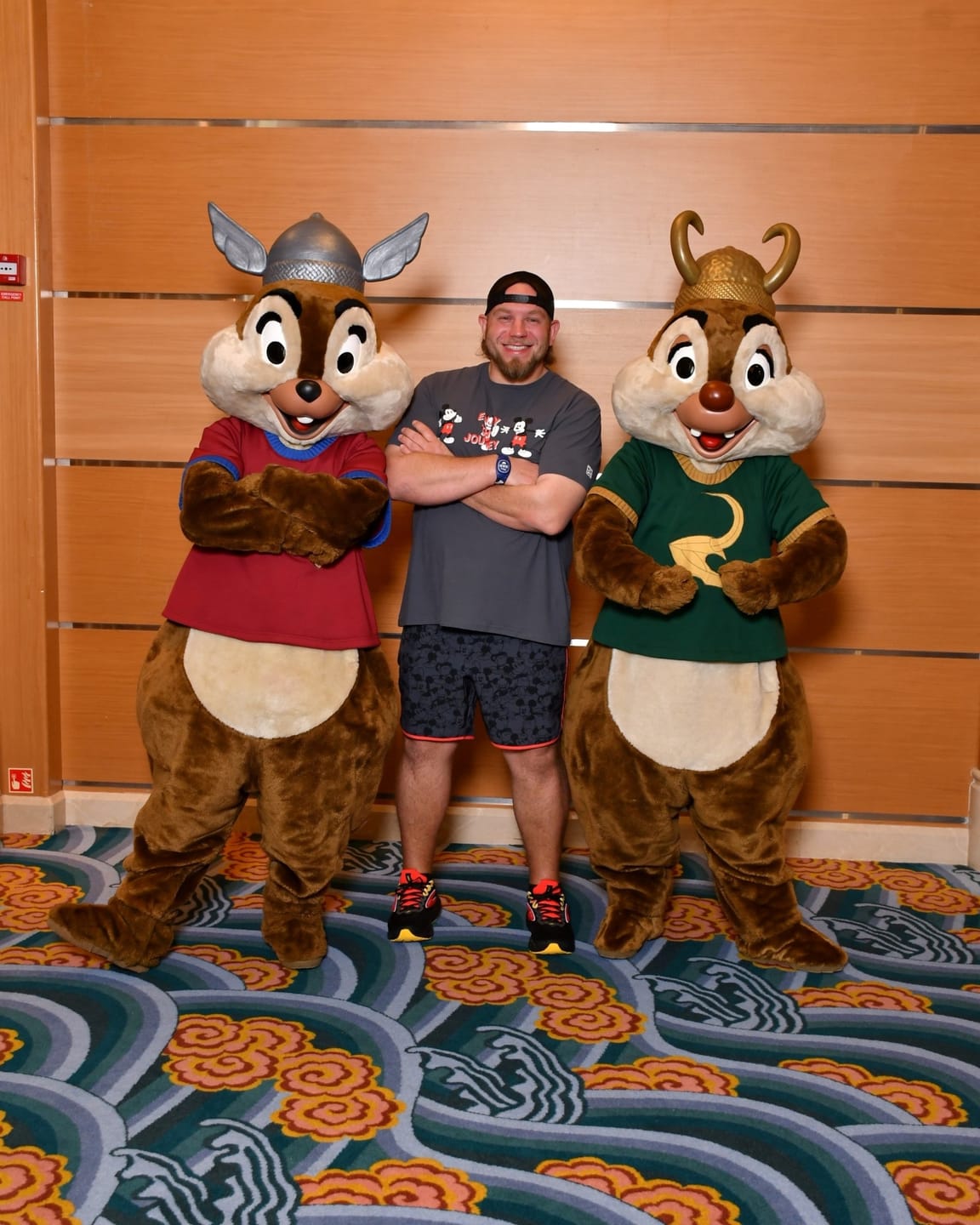 Customer photo review of Disney "Enjoy the Journey" – V2 Lined Training Shorts