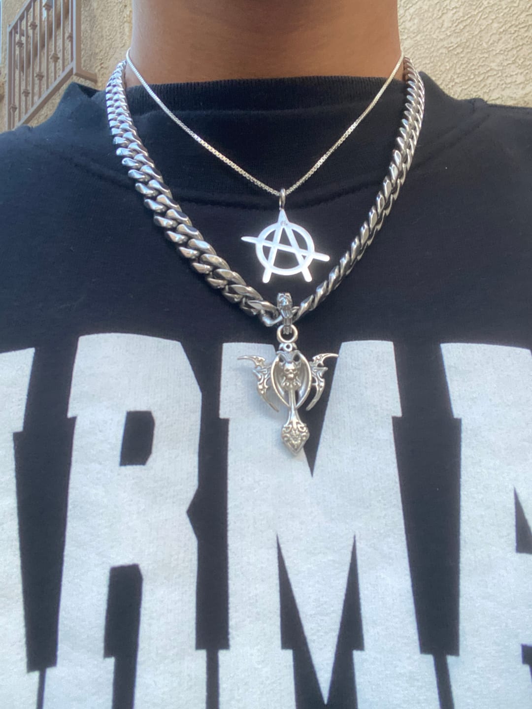 Customer photo review of ANARCHY PENDANT