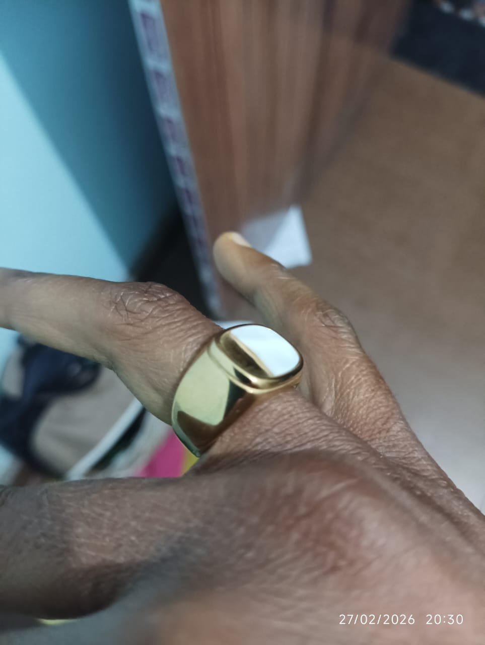 Customer photo review of Glossy Enamel Ring