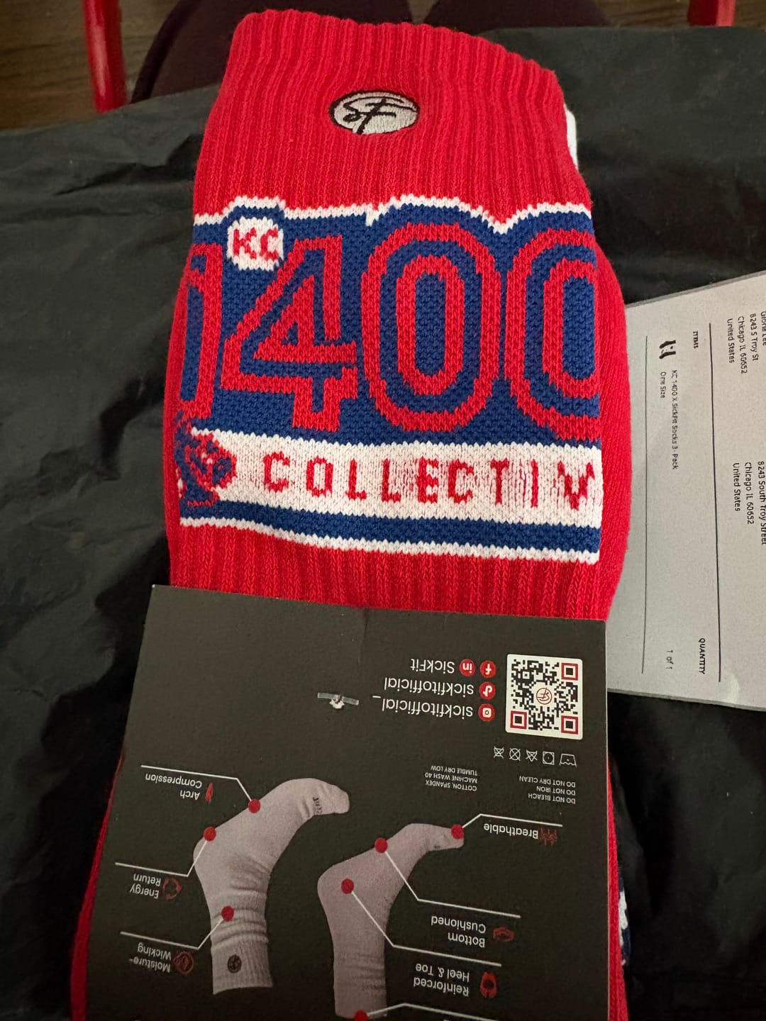 Customer photo review of KC 1400 X SickFit Socks 3- Pack