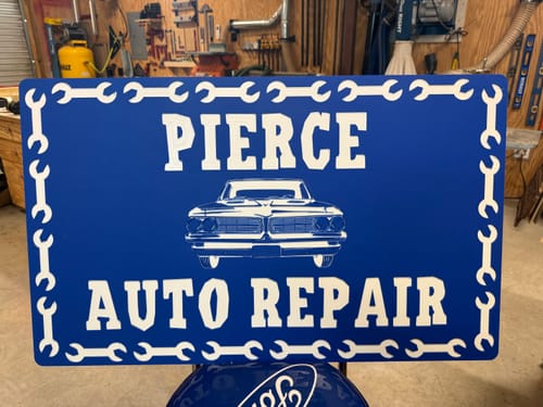 Customer photo review of ColorCore HDPE Plastic - Premium Multi-Layer Engravable Sheets