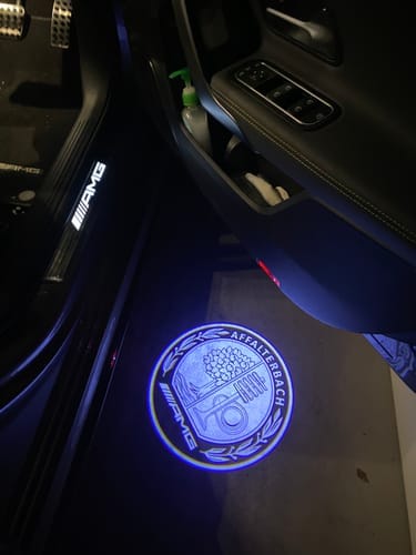 Customer photo review of Mercedes Benz LED Car Door Welcome Logo Shadow Lights