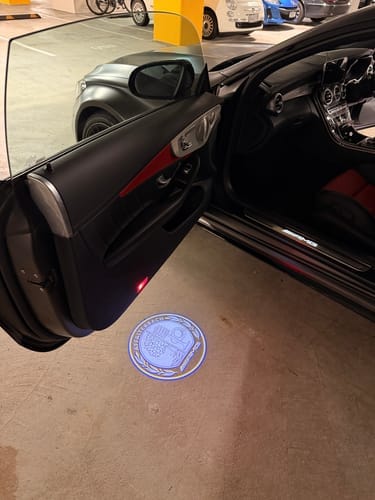 Customer photo review of Mercedes Benz LED Car Door Welcome Logo Shadow Lights