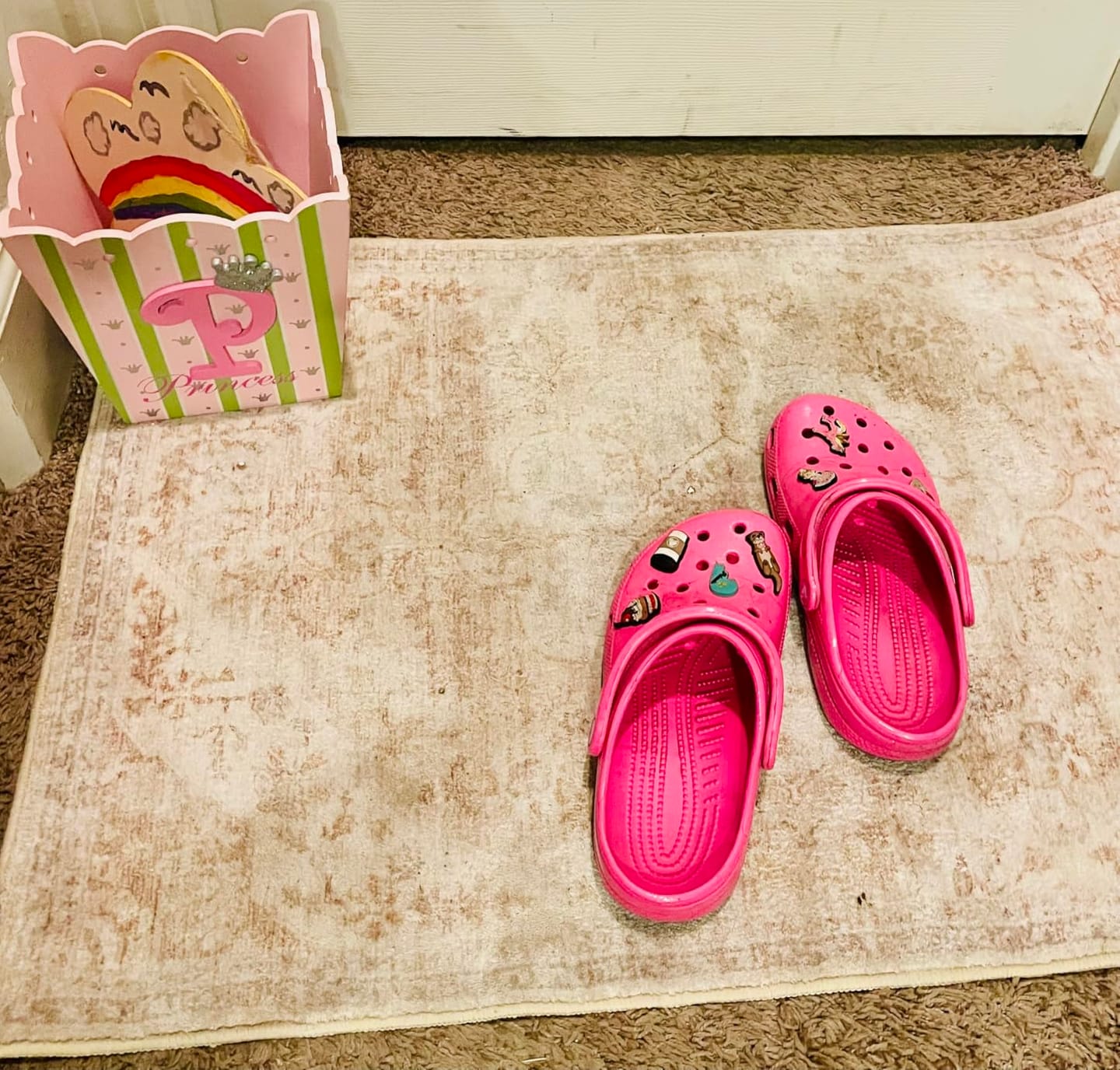 Customer photo review of Opulence Washable Area Rug - Beige