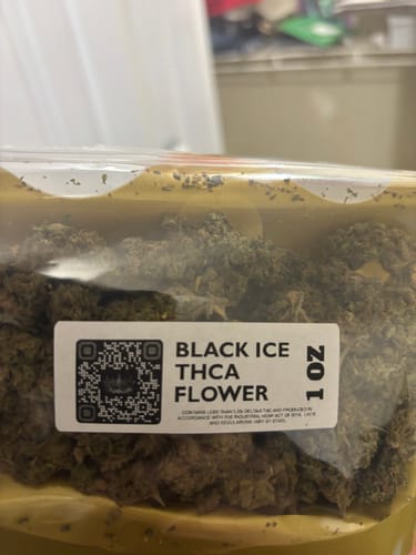 Customer photo review of Black Ice THCA Flower Ounce (28g)