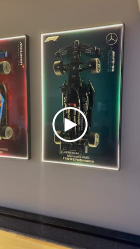 Customer video review of LED Wall Display Frame for LEGO® Technic F1 42171 Mercedes-AMG F1