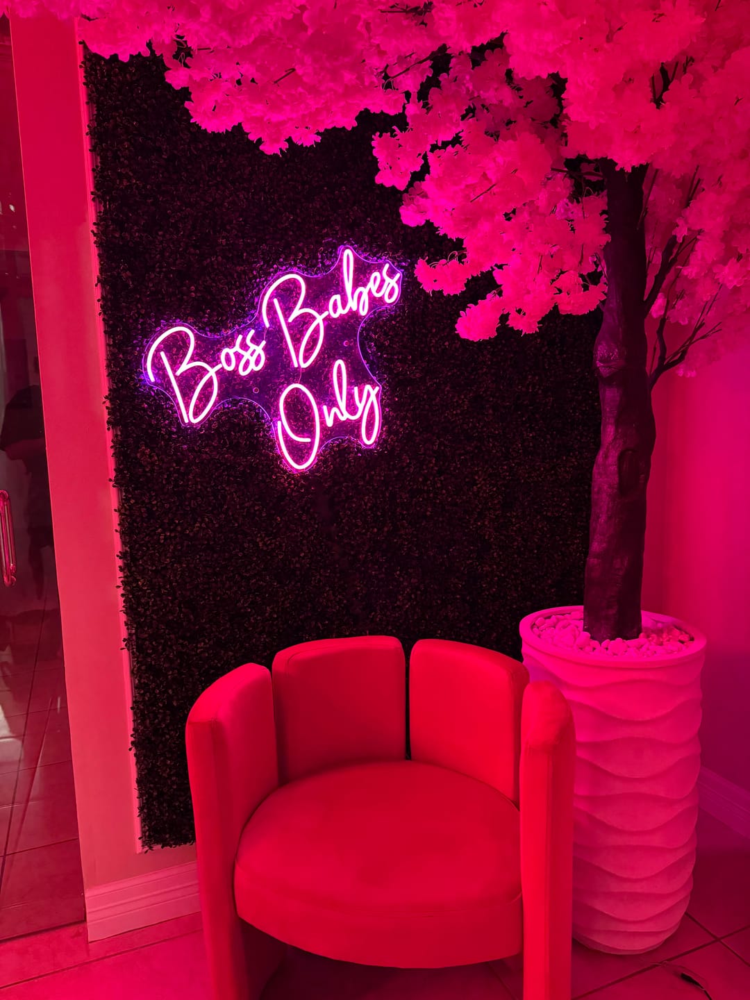 Customer photo review of Custom Neon: Boss Babes Only