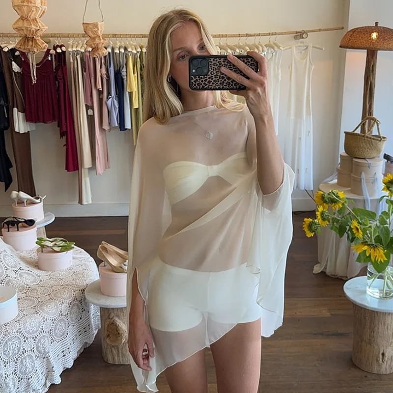 Customer photo review of Samantha Loose Blouse Cover-up