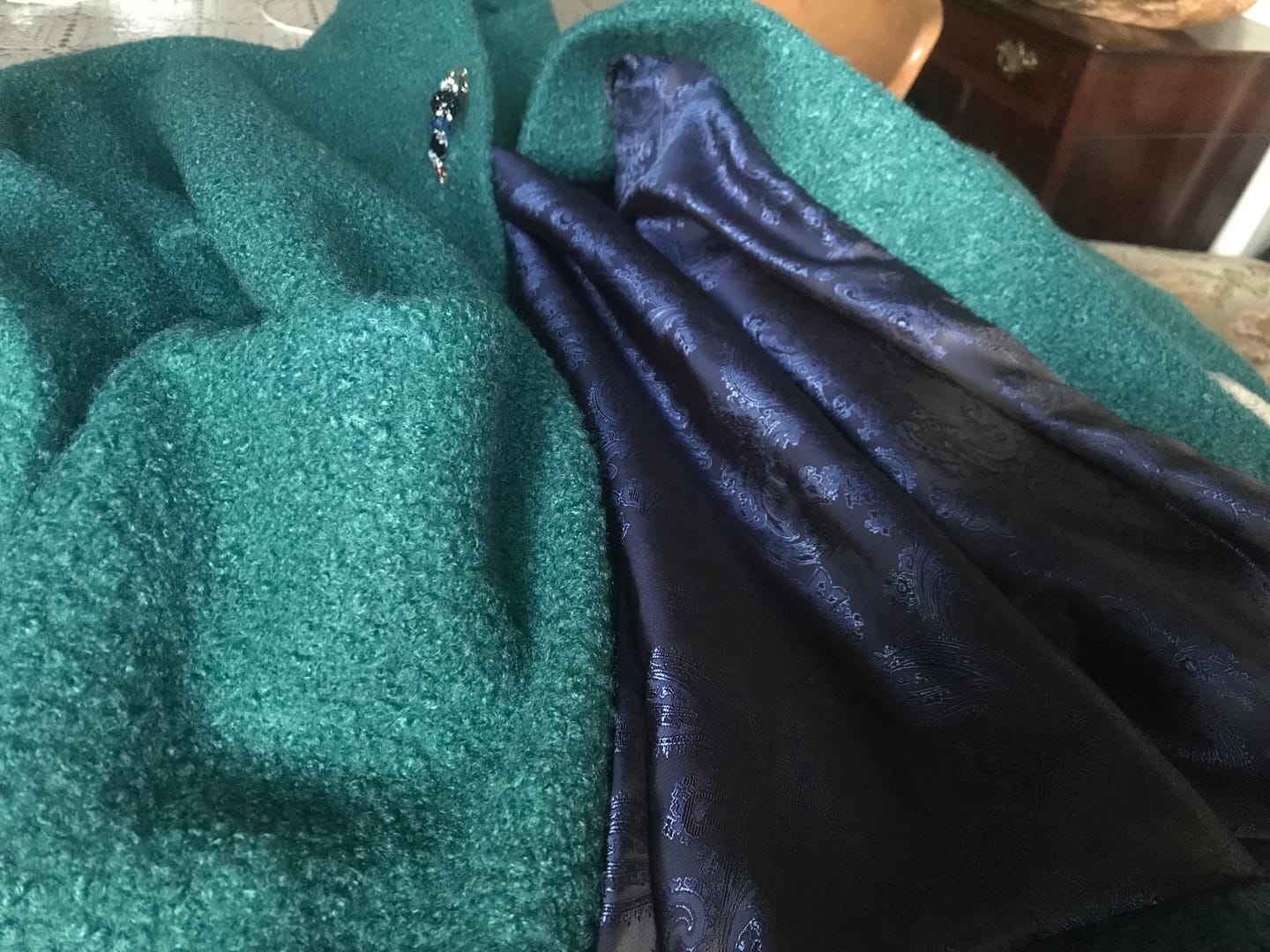 Customer photo review of Plain Boucle Fabric