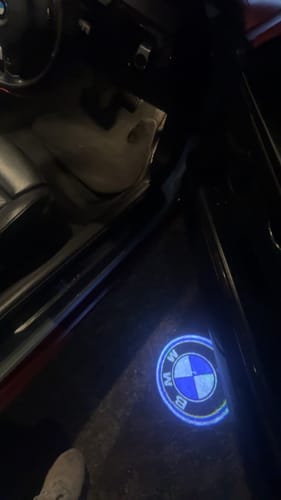 Customer photo review of BMW LED Car Door Welcome Logo Shadow Lights | E/F Chassis