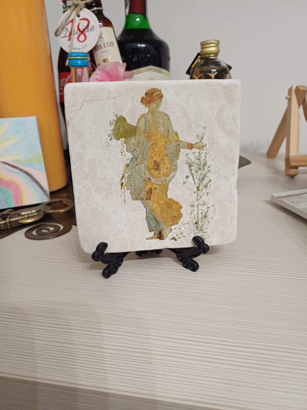 Customer photo review of Flora di Stabie riggiola in marmo botticino