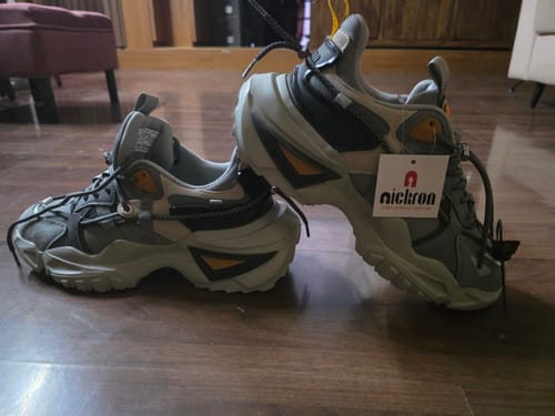 Customer photo review of Singalmaha White Chunky Sole Designer Premium Sneakers