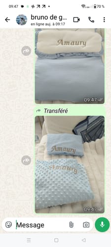 Customer photo review of Couverture à bulles