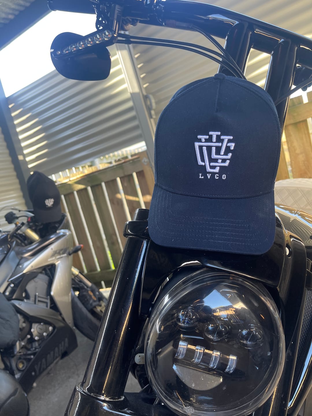 Customer photo review of ULTRA FIT Jet Black A-Frame Snapback