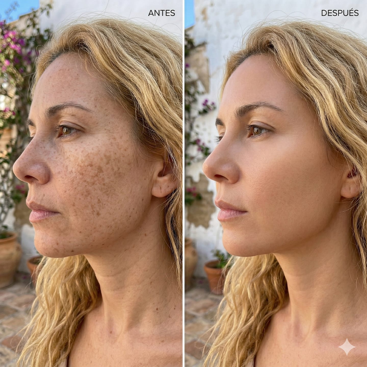 Customer photo review of Bálsamo Anti Melasma. Reduce manchas en 7 días