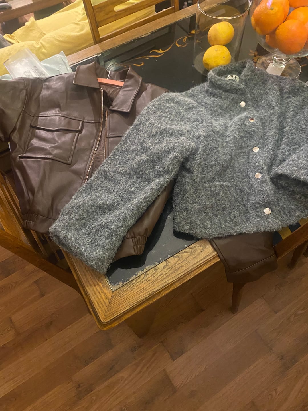Customer photo review of Soft cropped jacket - Beige