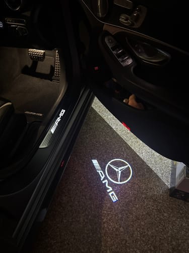 Customer photo review of Mercedes Benz LED Car Door Welcome Logo Shadow Lights