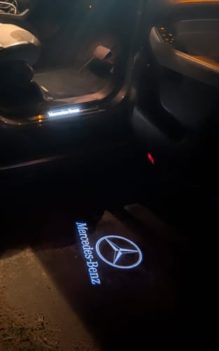 Customer photo review of Mercedes Benz LED Car Door Welcome Logo Shadow Lights