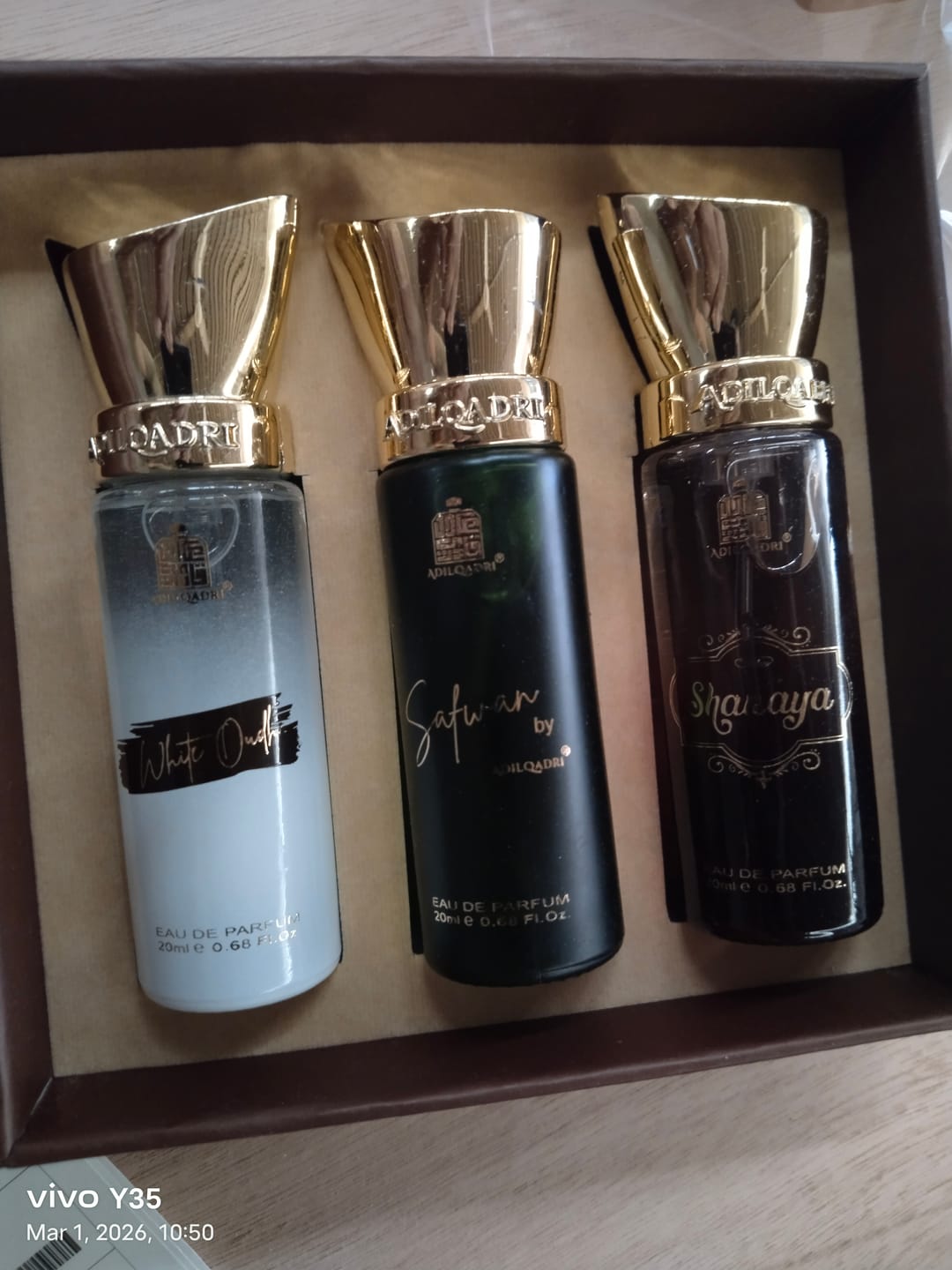 Customer photo review of Captivating Trio 3 Pcs Set Of Premium Perfume Spray