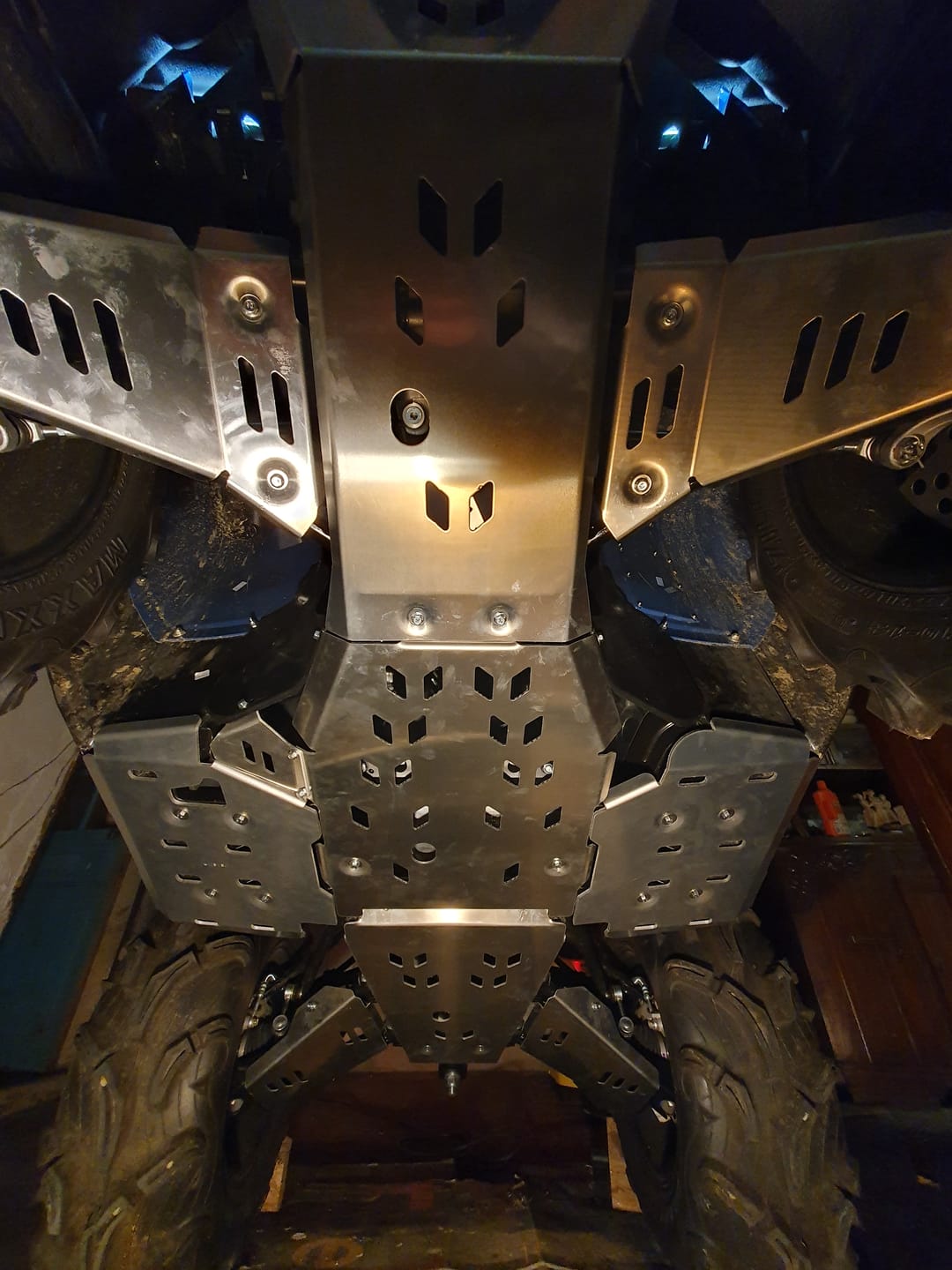 Customer photo review of Footwell Skid Plate Kit — Yamaha Grizzly 550/700 (2007—26)