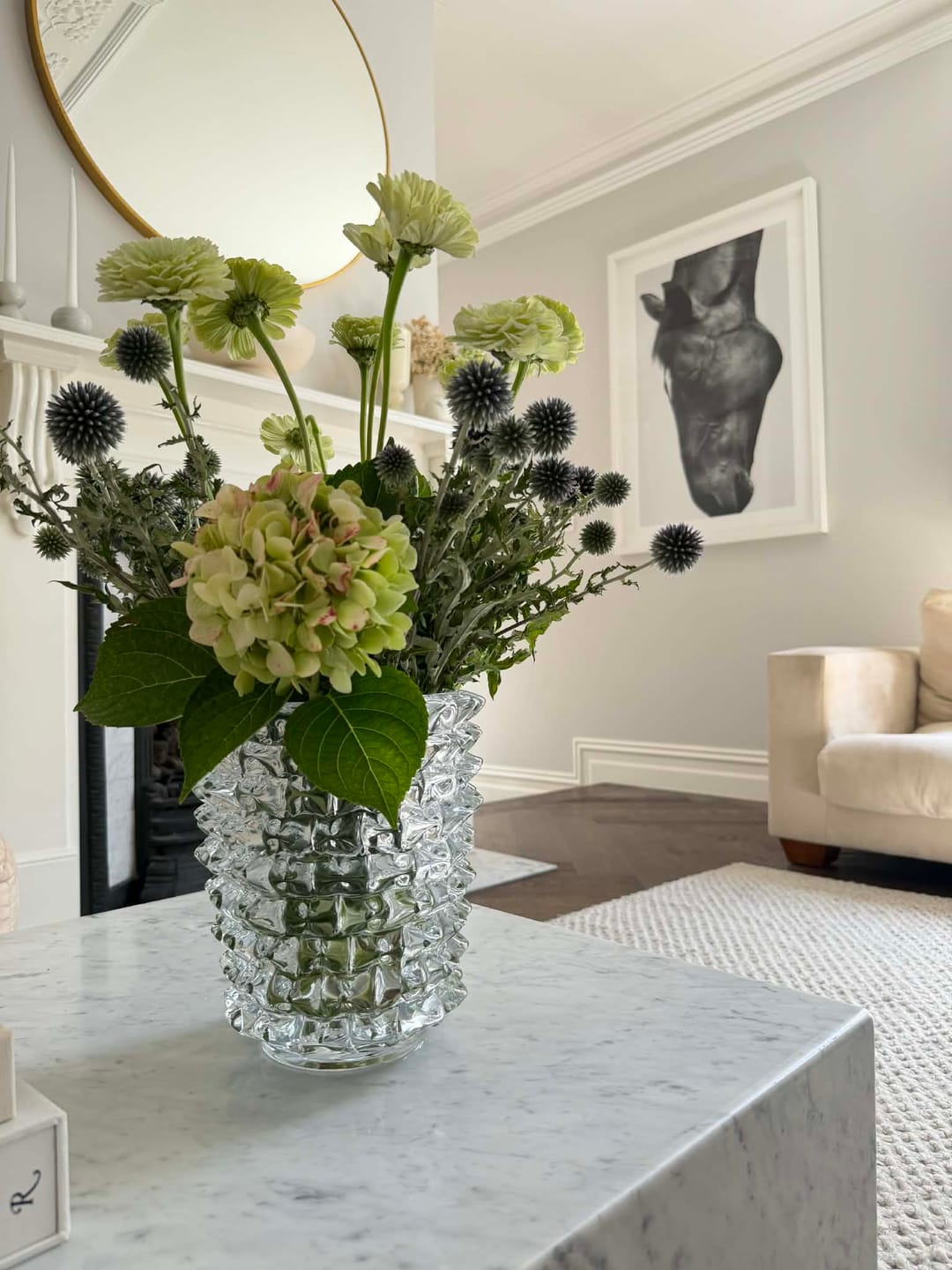 Customer photo review of Amara Spike Glass Vase Clear