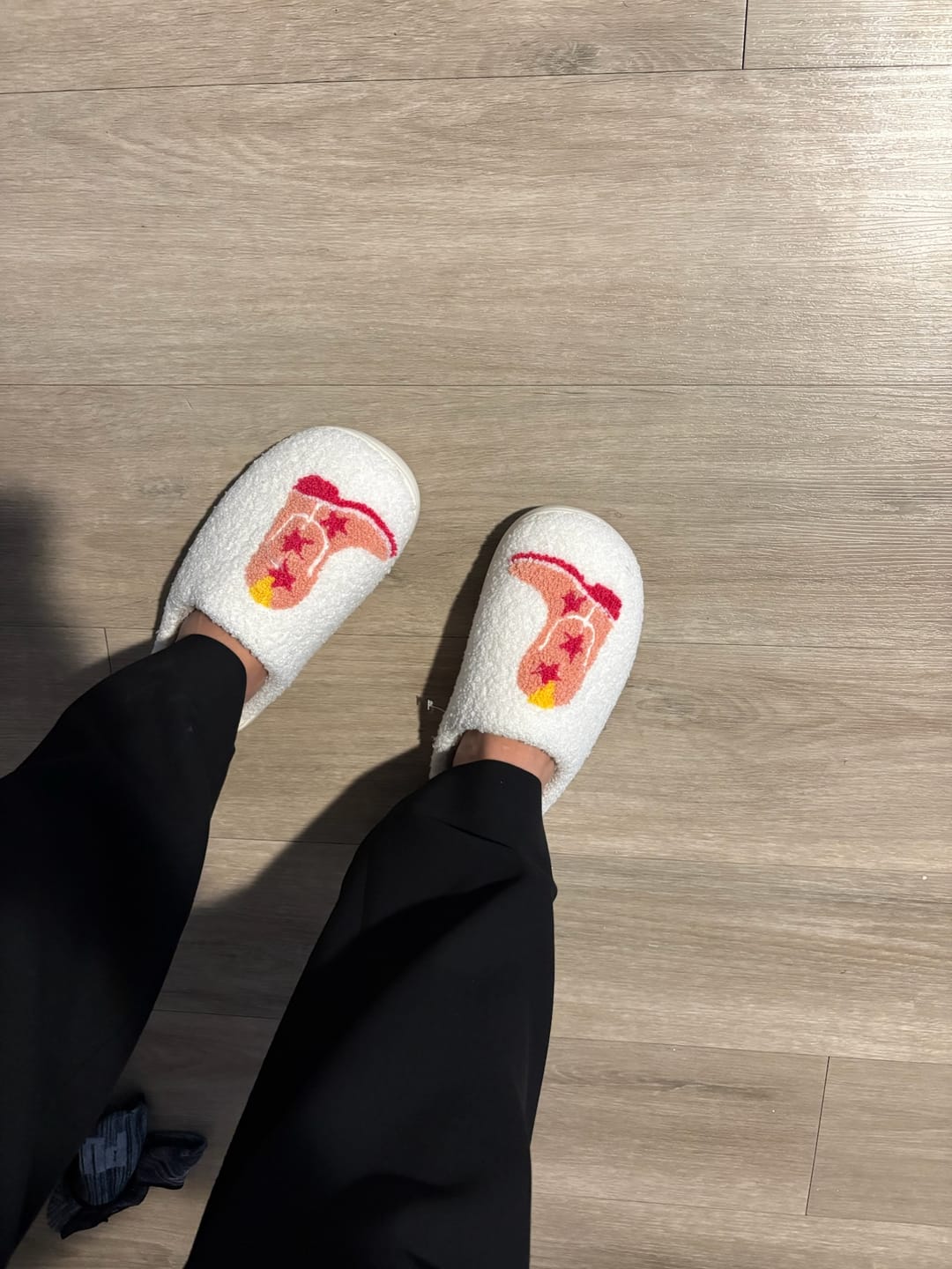 Customer photo review of Cowboy Boots Slippers