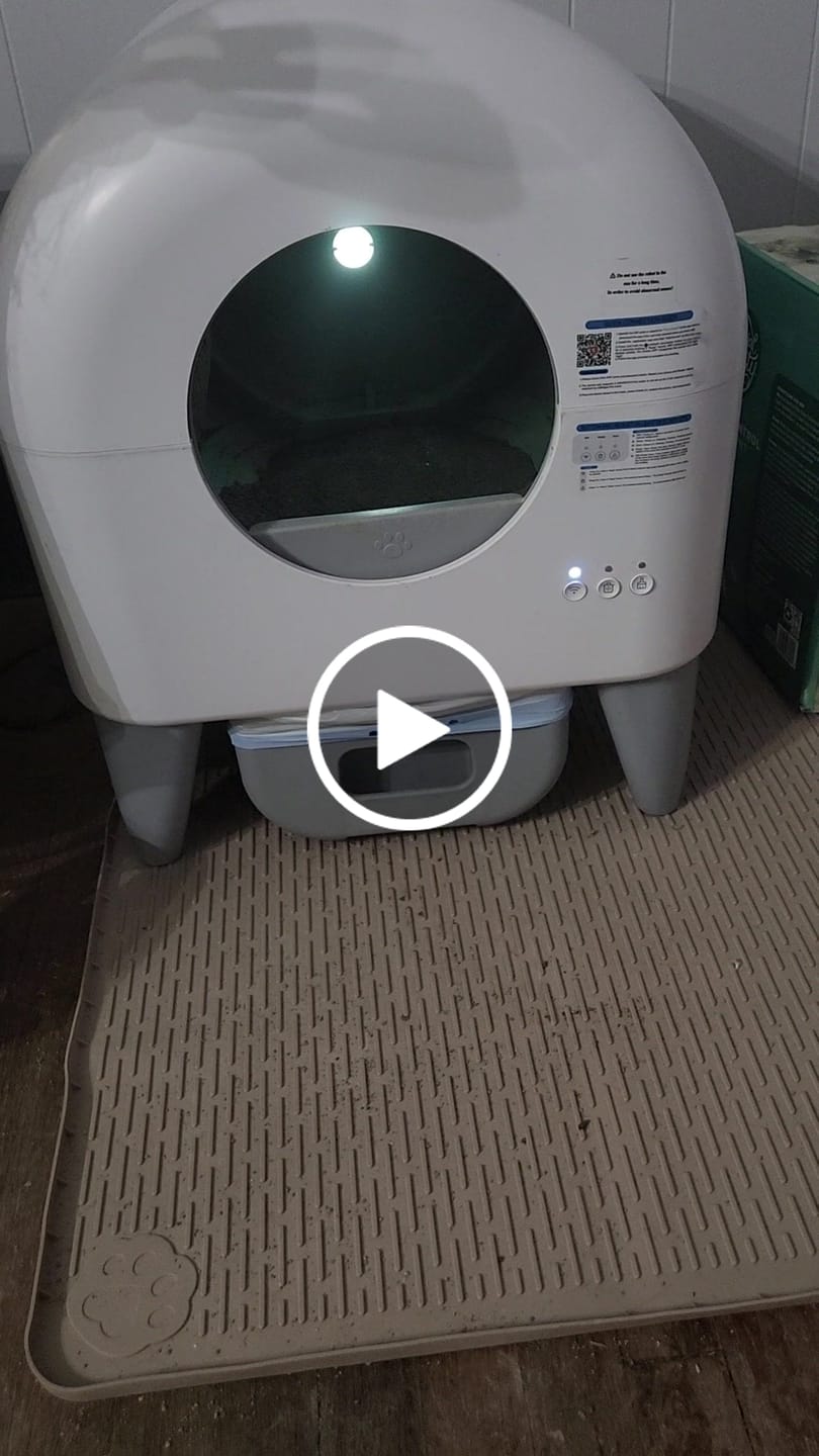 Customer video review of Cumrige M4 Self-Cleaning Litter Box | Smart Odor-Control Automatic Cat Litter Box