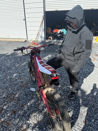 Customer photo review of Custom Seat Cover: Talaria XXX