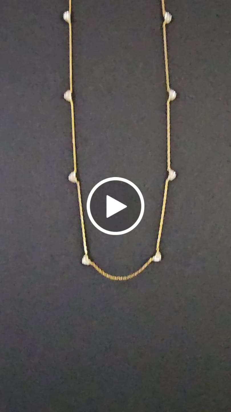 Customer video review of Irene 18k White Gold Plated Heart Station Necklace with Swarovski Crystals