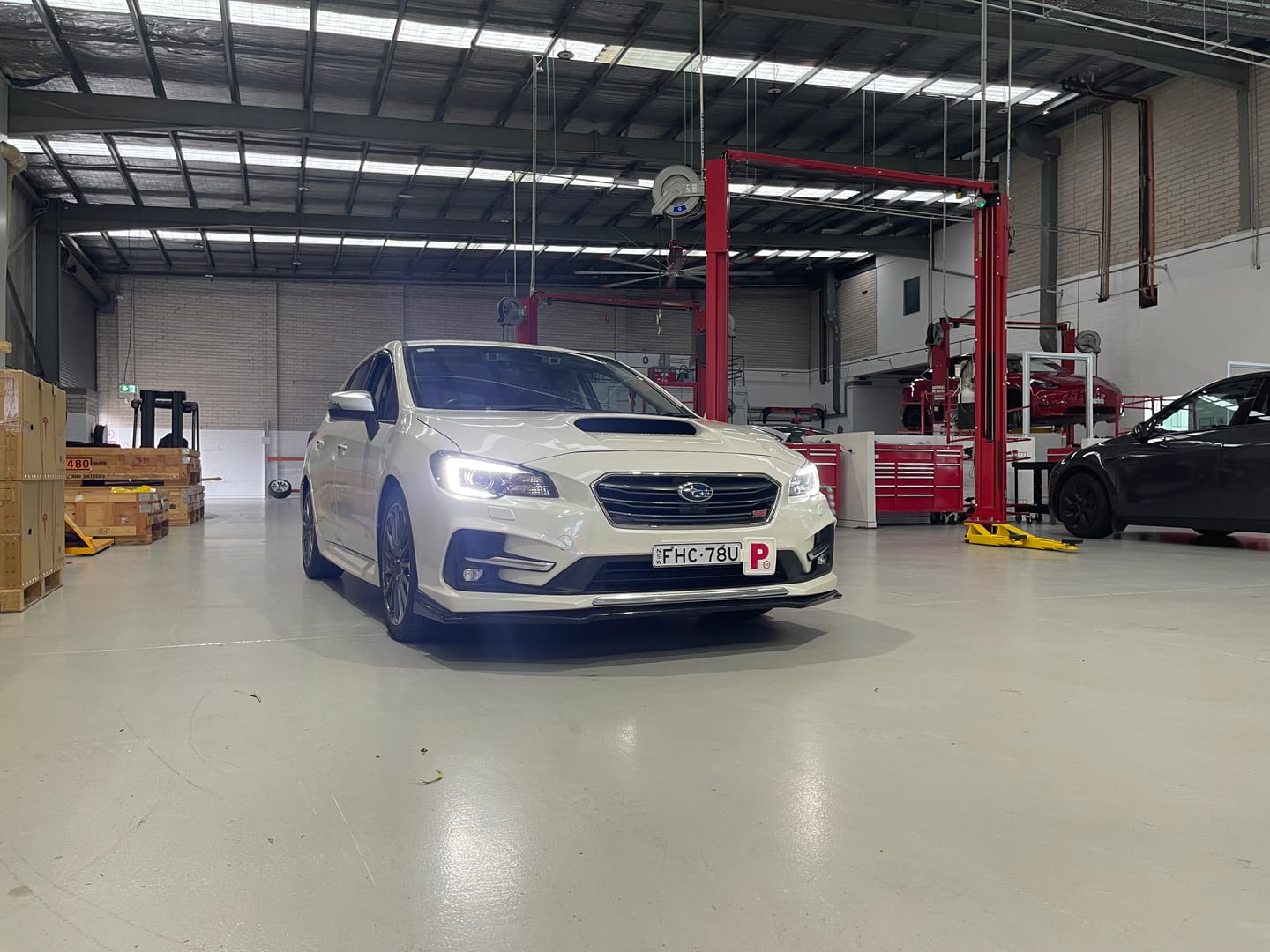 Customer photo review of STI Style Front Lip for Subaru Levorg (STI Bumper) 2015-2021