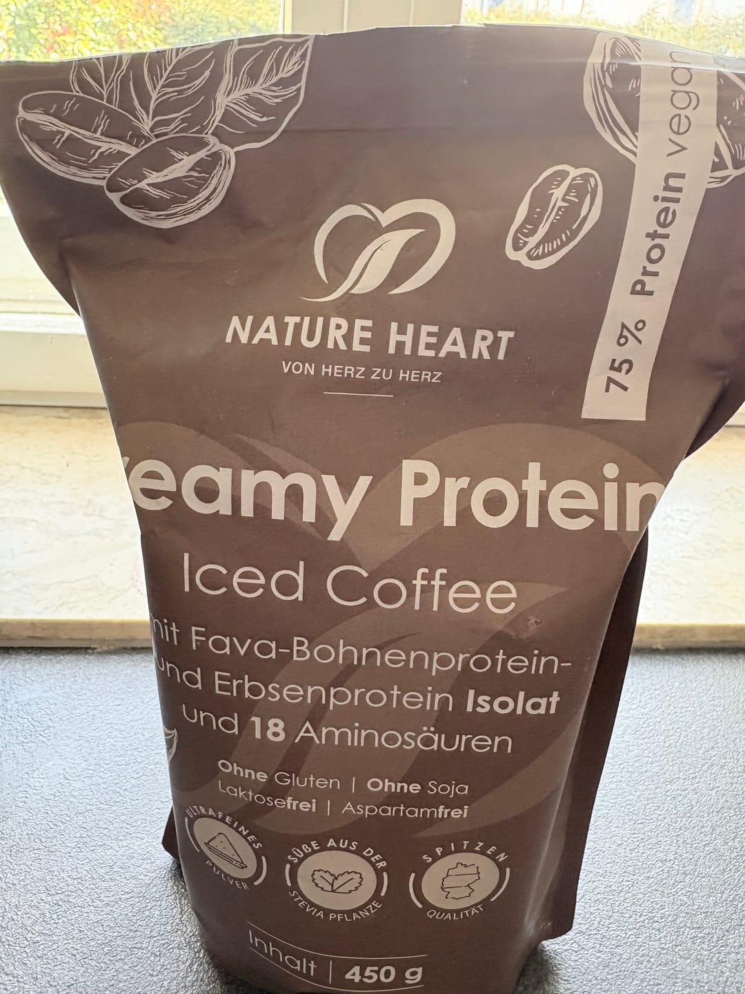 Customer photo review of Creamy Protein Iced Coffee