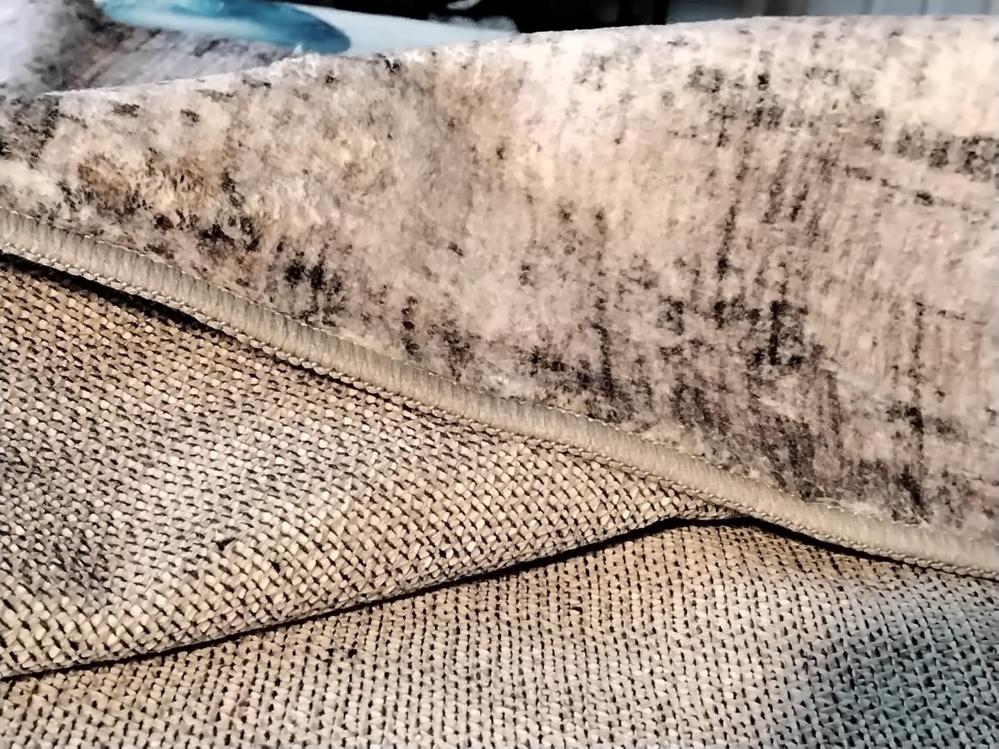 Customer photo review of Drift Washable Area Rug - Black/Gray