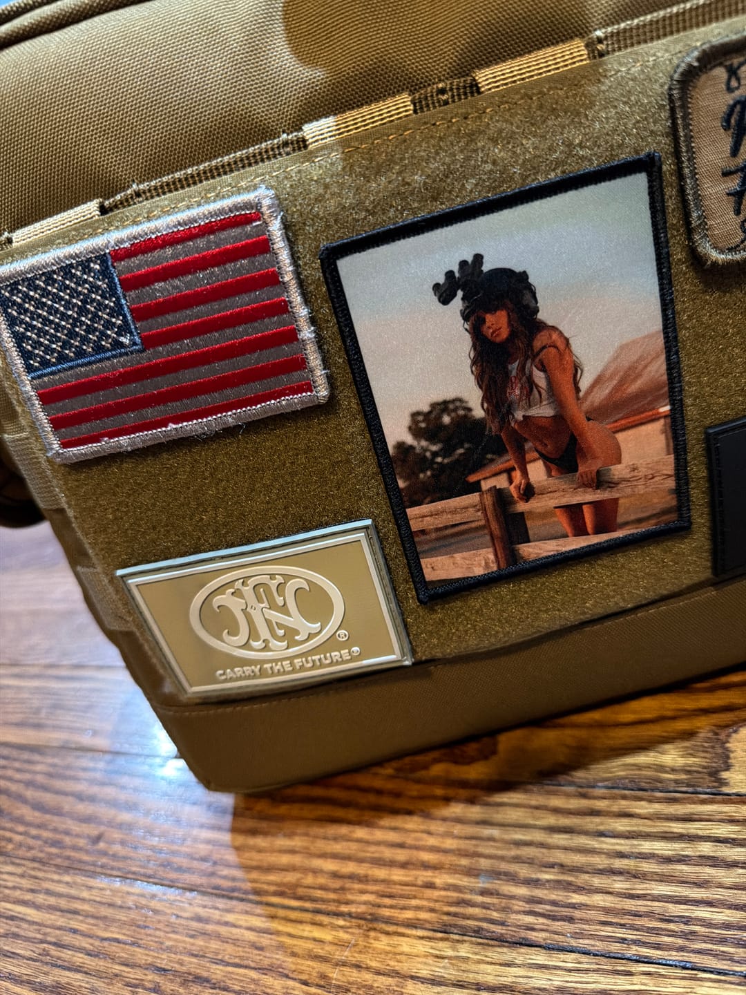 Customer photo review of Ella Langley Vol. 1 - 4" x 3" Sublimation Velcro Morale Patch