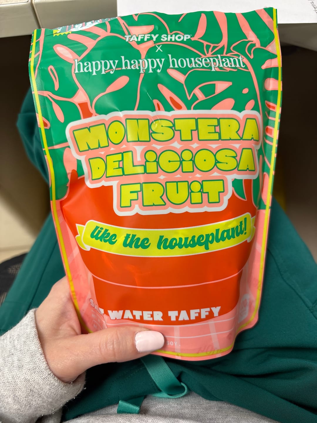 Customer photo review of Monstera Deliciosa Fruit Salt Water Taffy