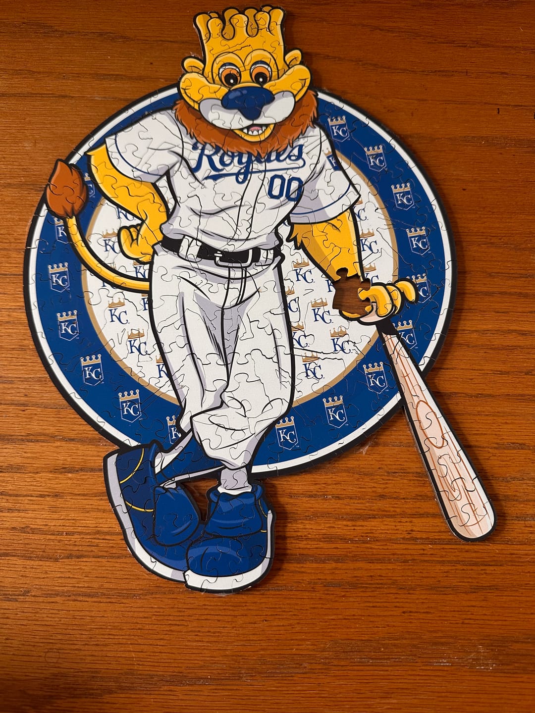 Customer photo review of Kansas City Royals™ Mascot - Wooden Puzzle