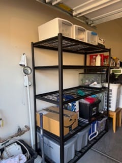 Customer photo review of REIBII Garage Shelving 60"W Adjustable Heavy Duty Metal Shelving Rust-Resistant Garage Organization for Warehouse, Basement,Workshop