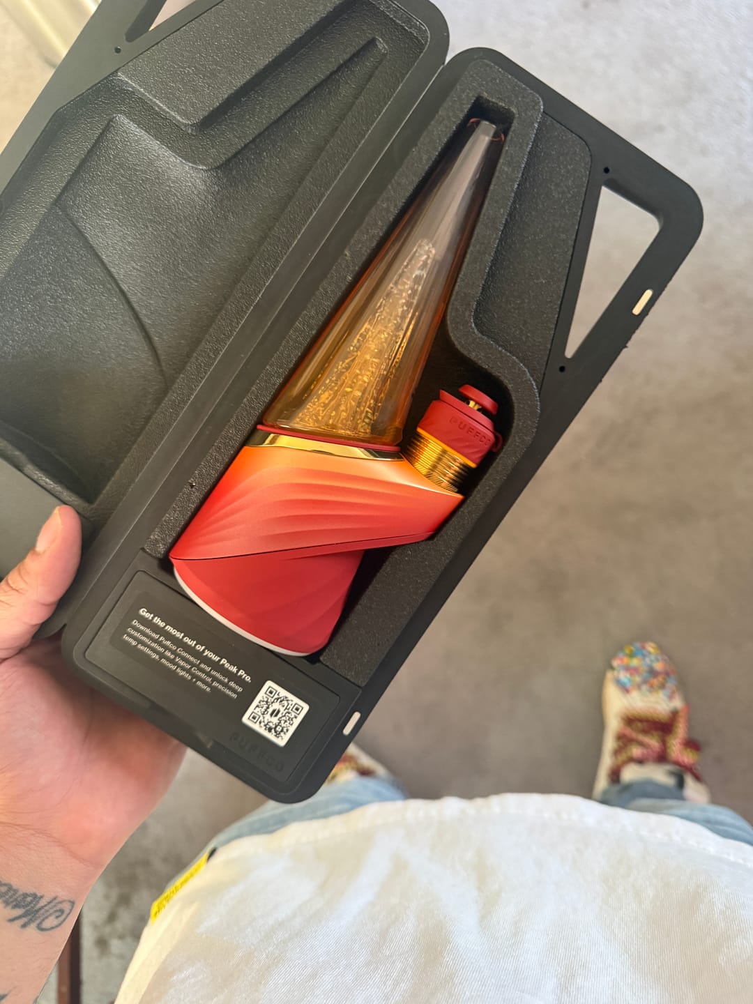 Customer photo review of Puffco Peak Pro Smart E-Rig Vaporizer