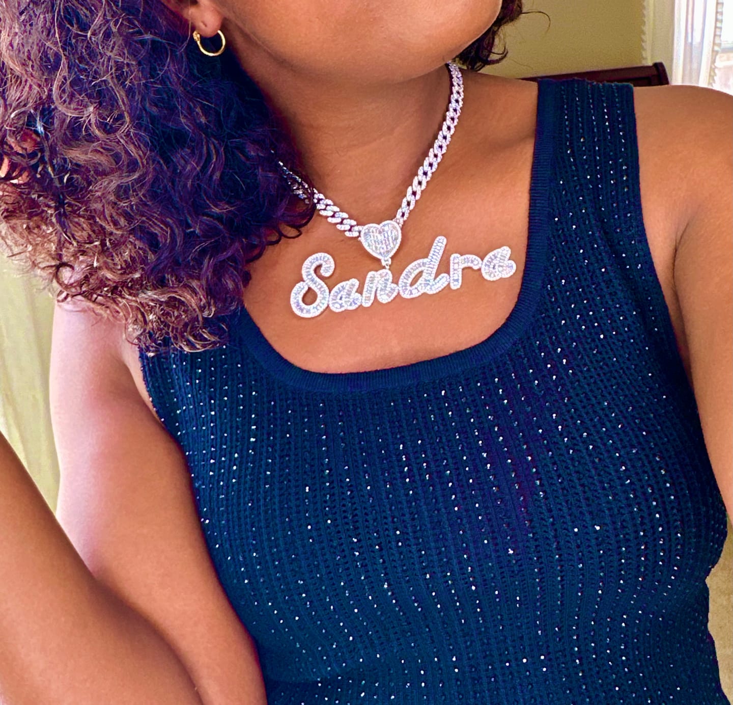 Customer photo review of DAZZLE CUSTOM NECKLACE